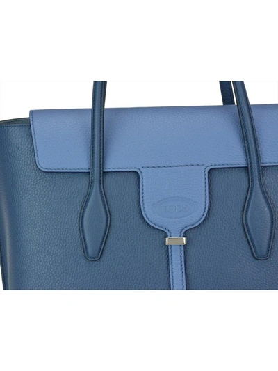 Shop Tod's Medium Joy Bag In Blue
