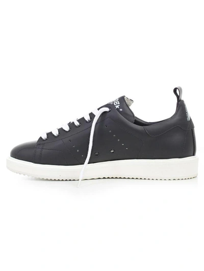 Shop Golden Goose Starter Sneakers In Ablack White Sole