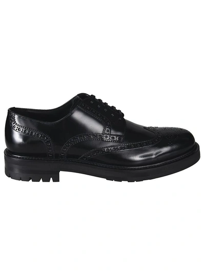 Shop Dolce & Gabbana Chunky Sole Derby Shoes In Nero