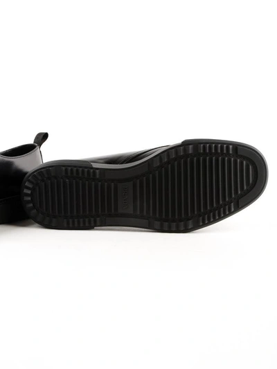 Shop Prada Lace Up Shoes In Nero