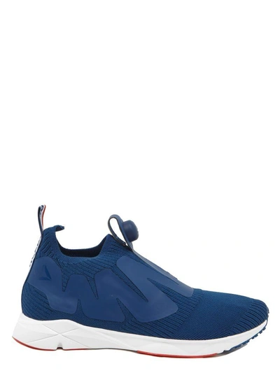 Shop Reebok Pump Supreme Distressed Shoes In Blue