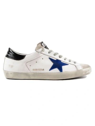 Shop Golden Goose Superstar Sneakers In Lwhite Bluette Black