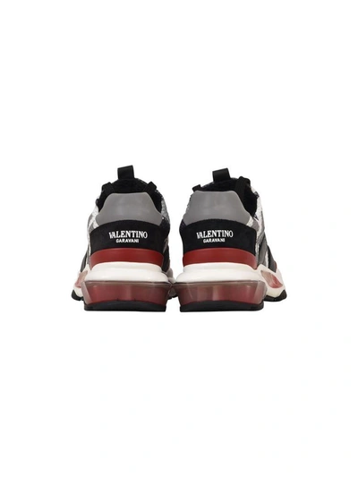 Shop Valentino Bounce Sneaker Camo In Grey