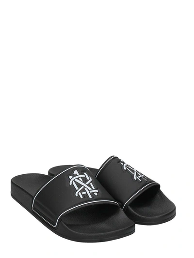 Shop N°21 Black Rubber Flats Sandals