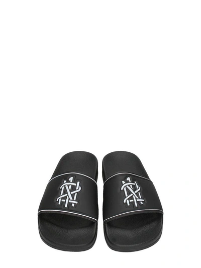 Shop N°21 Black Rubber Flats Sandals
