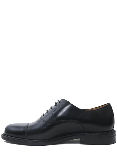 Shop Berwick - Derby Lace-up In Smooth Leather With Goodyear Processing In Black