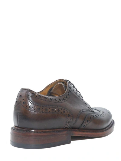 Shop Berwick - Lace-up Leather Shoes In Brown