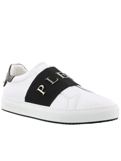 Shop Philipp Plein Johnson 12 Sneakers In White-black