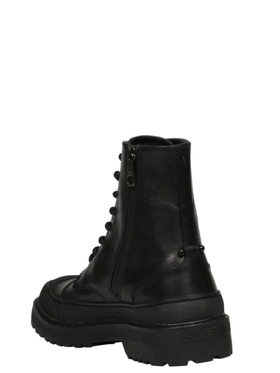 Shop Neil Barrett Classic Lace-up Boots In 01