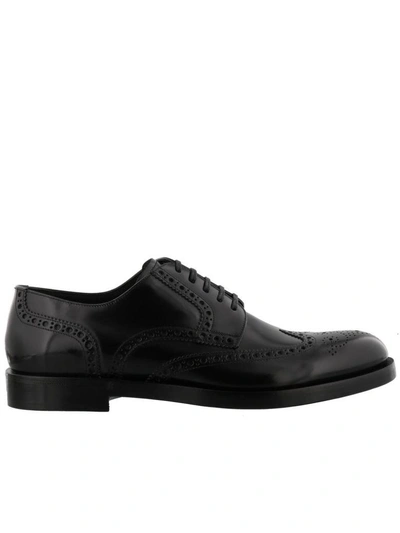 Shop Dolce & Gabbana Derby Laced Up Shoes In Black