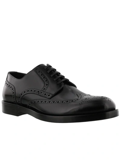 Shop Dolce & Gabbana Derby Laced Up Shoes In Black