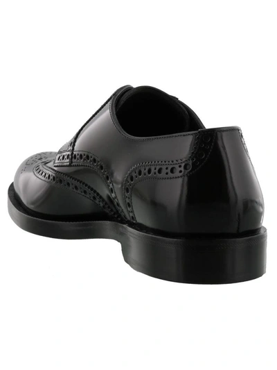 Shop Dolce & Gabbana Derby Laced Up Shoes In Black