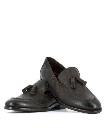 Shop Henderson Tassel Detail Loafer 51405 In Grey