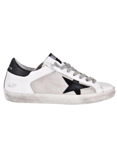 Shop Golden Goose Superstar Rope Sneakers In White/grey Cord