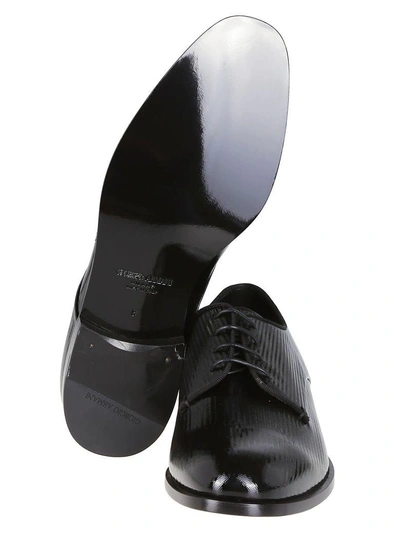 Shop Giorgio Armani Classic Oxford Shoes In Black