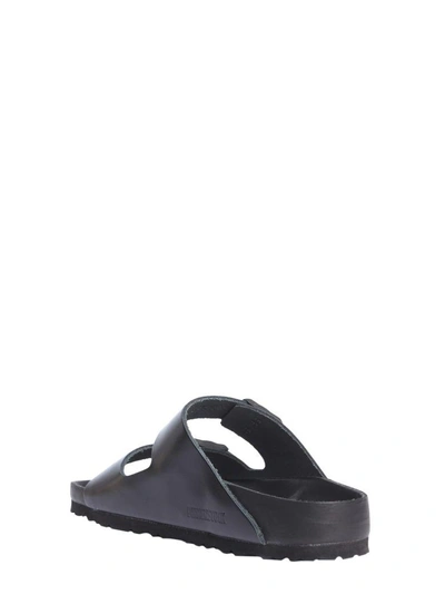 Shop Rick Owens Arizona Birkenstock Sandals In Nero