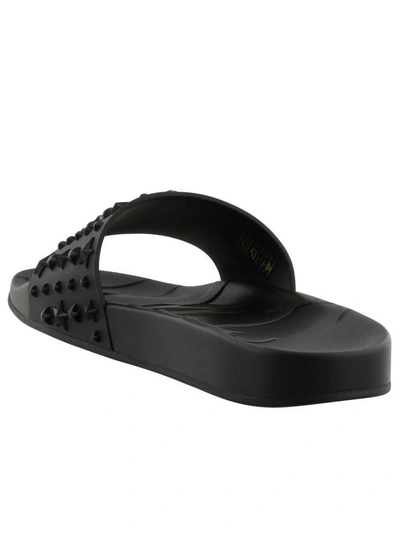Shop Jimmy Choo Rey Sandals In Black