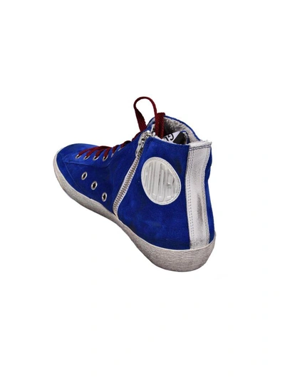 Shop Golden Goose Sneakers Francy In Electric Blue-white Crash Star