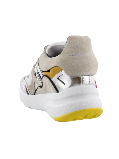 Shop Alexander Mcqueen Runner Patchwork Sneakers In Multicocktail/white