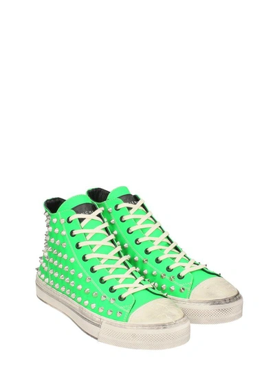 Shop Gienchi J.michel Grren Rubber Sneakers In Green
