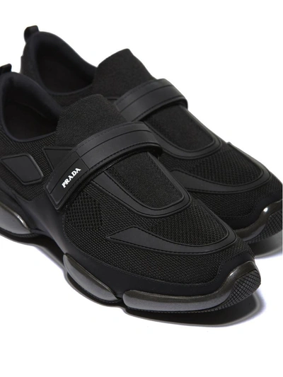 Shop Prada Cloudburst Slip-on Sneakers In Nero