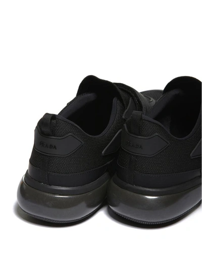 Shop Prada Cloudburst Slip-on Sneakers In Nero