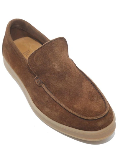 Shop Berwick - Suede Loafers In Camel