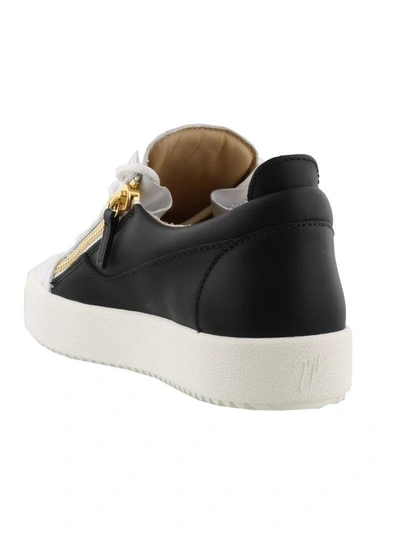 Shop Giuseppe Zanotti Frankie Sneakers In White/ Black