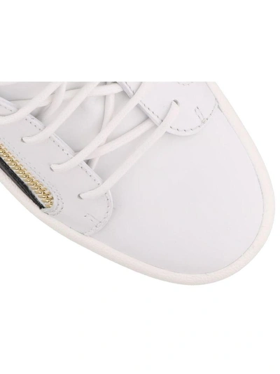 Shop Giuseppe Zanotti Frankie Sneakers In White/ Black