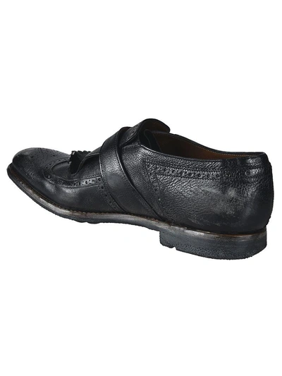 Shop Church's Fringed Buckle Loafers In Nero