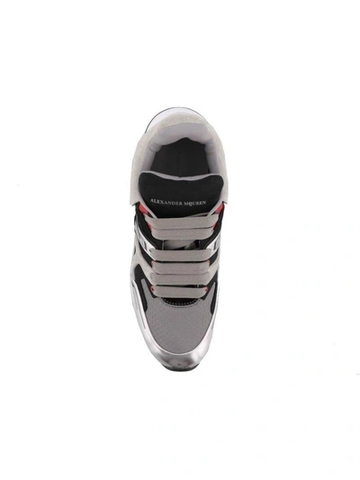 Shop Alexander Mcqueen Runner Patchwork Sneakers In Multicolor