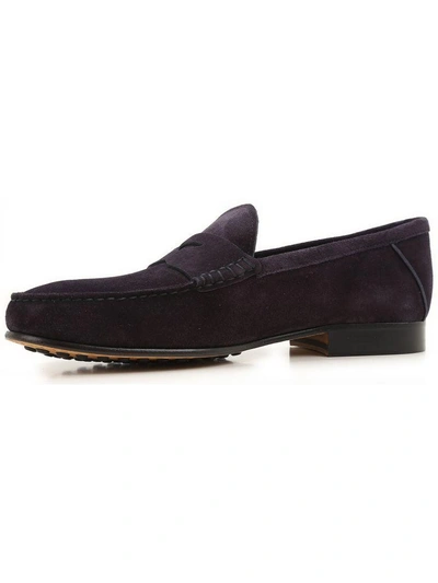 Shop Tod's Loafers In Blue