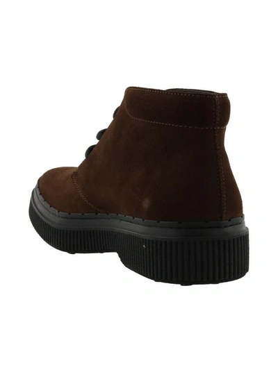 Shop Tod's Polacchino Boots In Brown