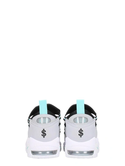 Shop Nike Air More Money Grey Nabuk Sneakers