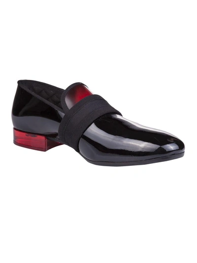 Shop Alexander Mcqueen Loafers In Nero Rosso