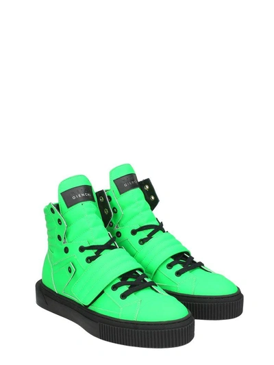 Shop Gienchi Hypnos Green Rubber Sneakers