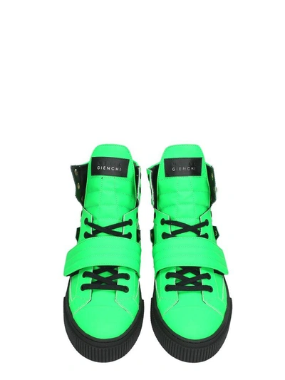 Shop Gienchi Hypnos Green Rubber Sneakers