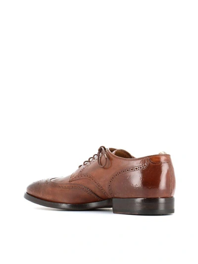 Shop Officine Creative Princerton 071 Derby Brogue In Cognac