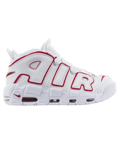 Shop Nike Air More Uptempo '96 In Bianco/rosso