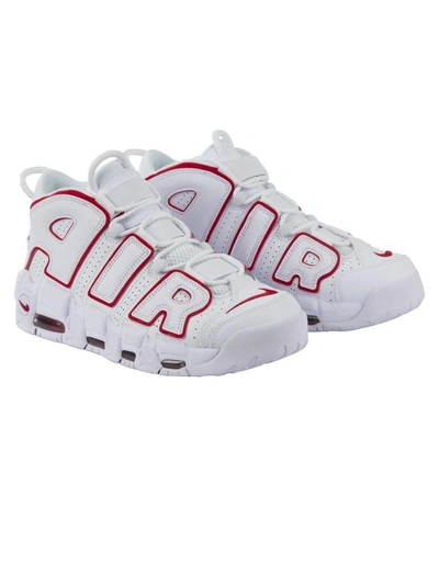 Shop Nike Air More Uptempo '96 In Bianco/rosso