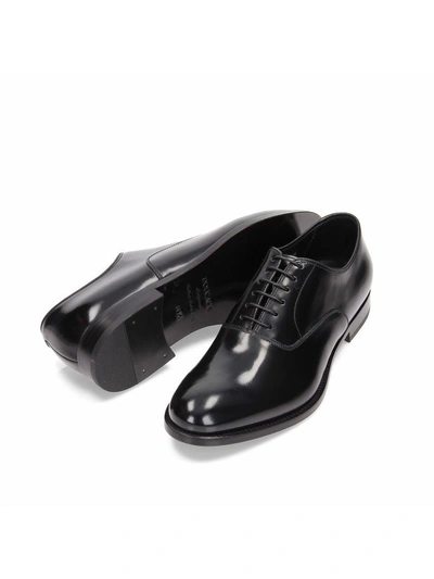 Shop Doucal's Oxford Lace-up Shoes In Black