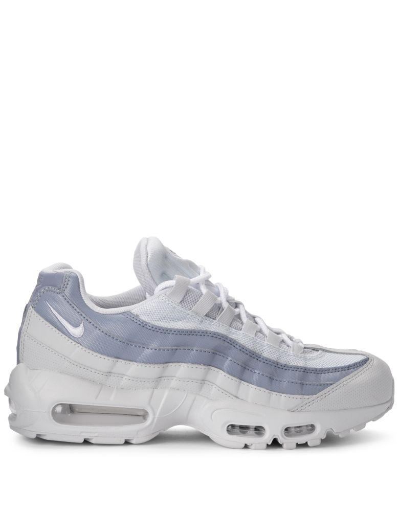 Nike Air Max 95 White And Light-blue Leather Fabric Sneaker In Bianco |  ModeSens