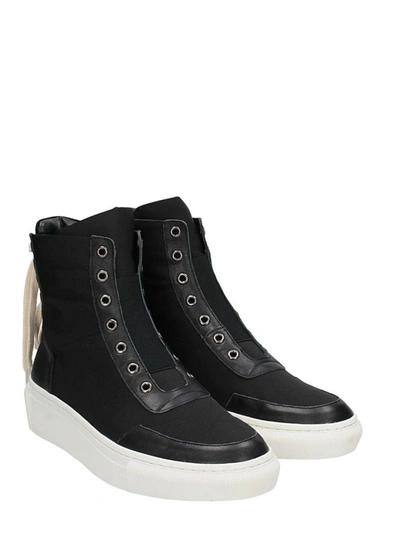 Shop D By D Black Leather Sneakers