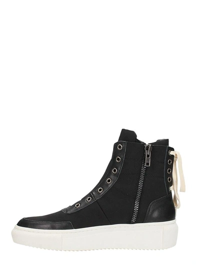 Shop D By D Black Leather Sneakers