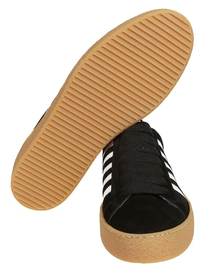 Shop Dsquared2 Stripe Detail Platform Sneakers In Black