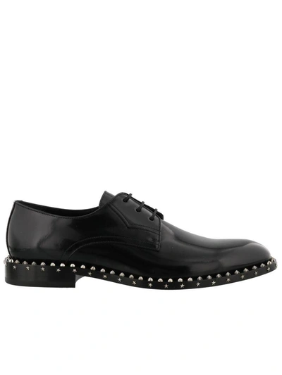 Shop Jimmy Choo Axerl Lace Up Shoes In Black