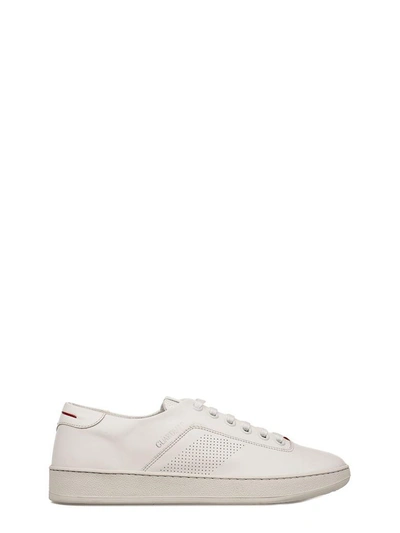 Shop Alberto Guardiani White Sport Man Philo Leather Sneakers