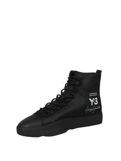 Shop Y-3 Bashyo High-top Sneakers In Nero