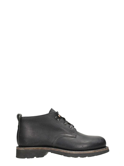 Shop Maison Margiela Black Leather Low Boots