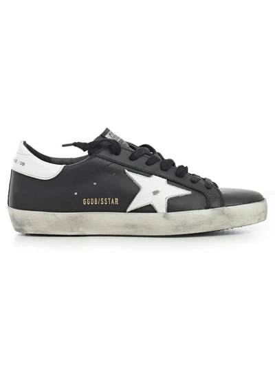 Shop Golden Goose Superstar Sneakers In Black White Star